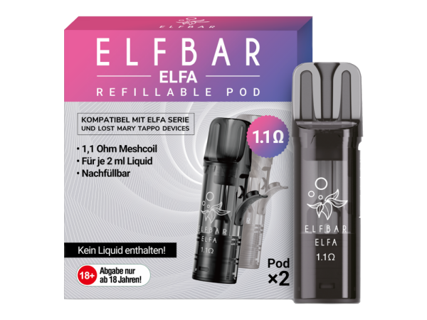 Elfbar - Elfa Leer-Pod (2 Stück pro Packung)