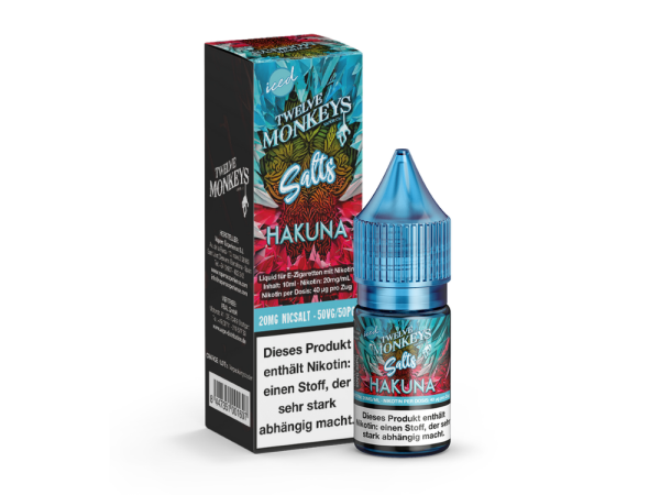 Twelve Monkeys - Iced - Hakuna - Nikotinsalz Liquid 20 mg/ml 10er Packung