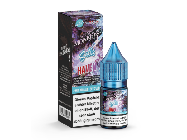 Twelve Monkeys - Iced - Haven - Nikotinsalz Liquid 20 mg/ml