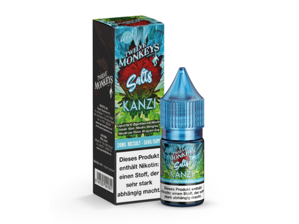 Twelve Monkeys - Iced - Kanzi - Nikotinsalz Liquid 20 mg/ml