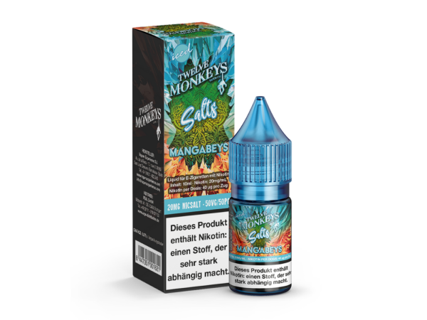 Twelve Monkeys - Iced - Mangabeys - Nikotinsalz Liquid 20 mg/ml 10er Packung