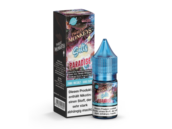 Twelve Monkeys - Iced - Paradise - Nikotinsalz Liquid 20 mg/ml