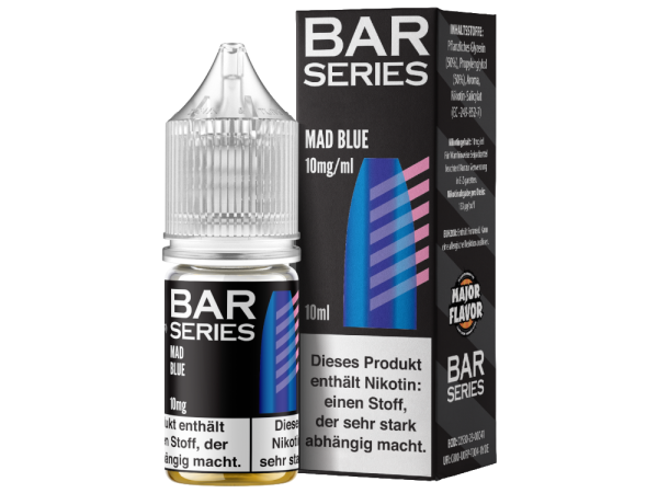 Bar Series - Mad Blue - Nikotinsalz Liquid 20 mg/ml 10er Packung