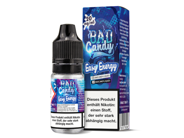 Bad Candy Liquids - Easy Energy - Nikotinsalz Liquid 20 mg/ml 10er Packung
