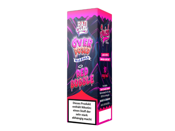 Bad Candy Liquids - Juicd - Overdosed Red Bubble - Nikotinsalz Liquid 10 mg/ml