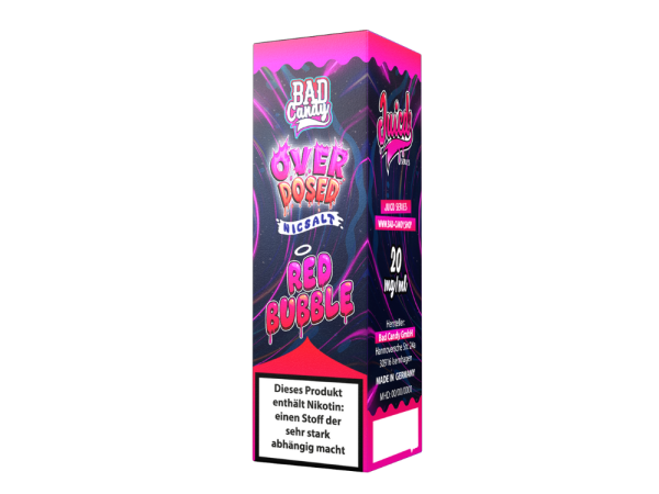 Bad Candy Liquids - Juicd - Overdosed Red Bubble - Nikotinsalz Liquid 20 mg/ml