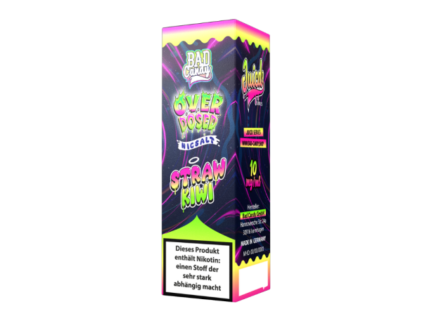 Bad Candy Liquids - Juicd - Overdosed Straw Kiwi - Nikotinsalz Liquid 10 mg/ml 10er Packung