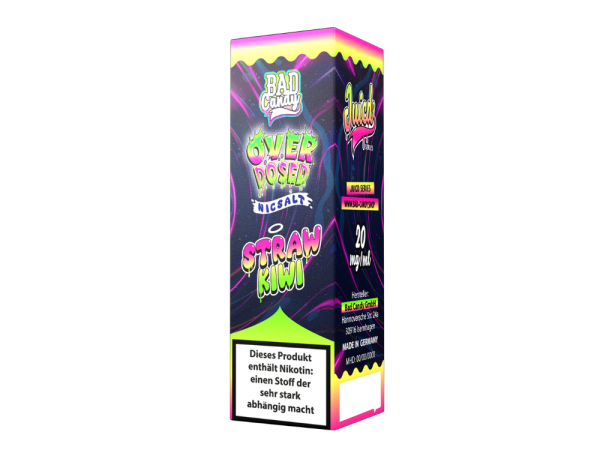 Bad Candy Liquids - Juicd - Overdosed Straw Kiwi - Nikotinsalz Liquid 20 mg/ml 10er Packung