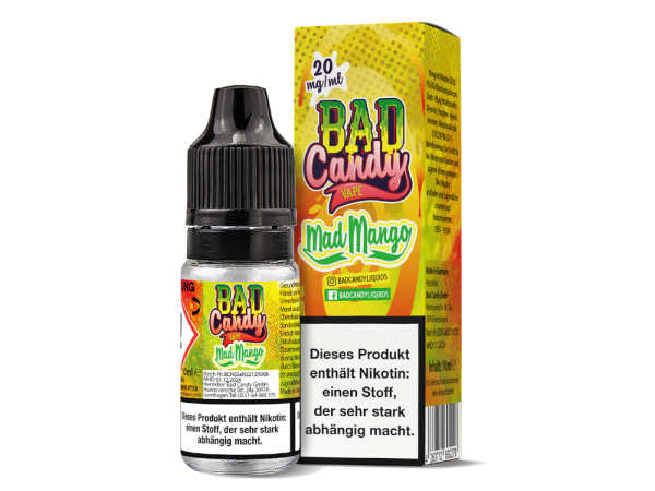 Bad Candy Liquids - Mad Mango - Nikotinsalz Liquid 20 mg/ml 10er Packung