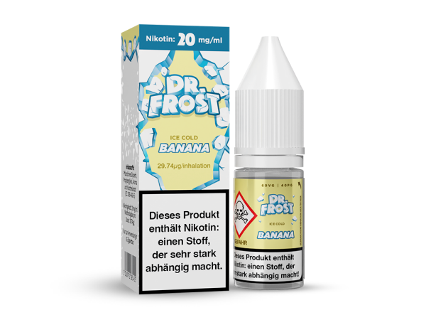 Dr. Frost - Ice Cold - Banana - Nikotinsalz Liquid 20 mg/ml 10er Packung