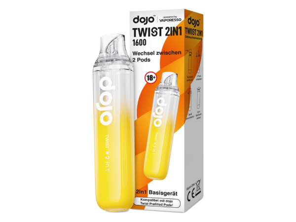 Vaporesso - Dojo - Twist 2in1 Akku 950 mAh (Basisgerät) gelb 10er Packung
