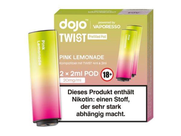 Vaporesso - Dojo - Twist Pod Pink Lemonade 20 mg/ml (2 Stück pro Packung) 400er Packung