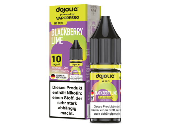 Vaporesso - Dojoliq - Blackberry Lime - Nikotinsalz Liquid 10 mg/ml 10er Packung