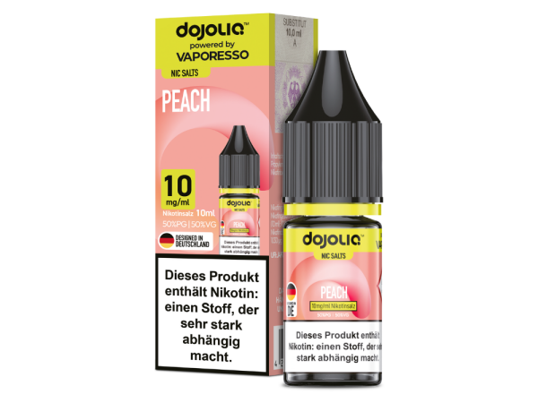 Vaporesso - Dojoliq - Peach - Nikotinsalz Liquid 10 mg/ml 200er Packung