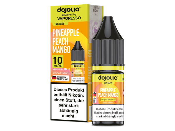Vaporesso - Dojoliq - Pineapple Peach Mango - Nikotinsalz Liquid 10 mg/ml