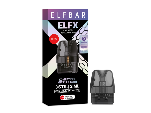 Elfbar - Elfx 0,8 Ohm Pod (3 Stück pro Packung) 200er Packung