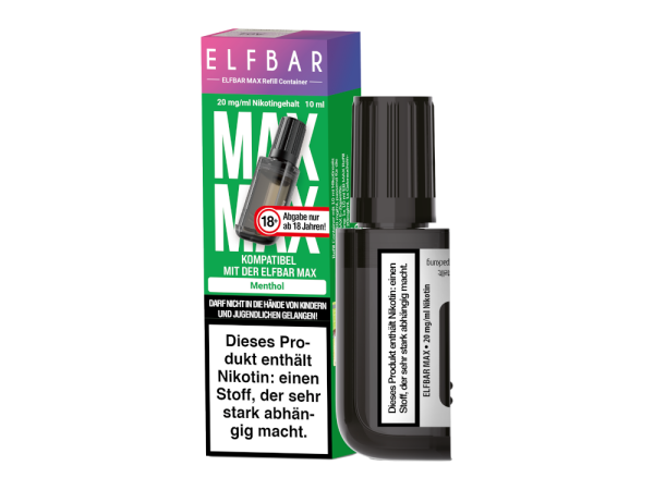 Elfbar - Max Refill Container - Menthol 20 mg/ml 200er Packung