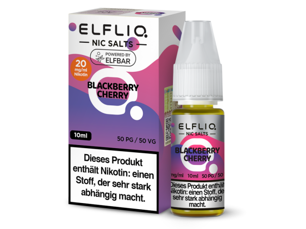 ELFLIQ - Blackberry Cherry - Nikotinsalz Liquid 20 mg/ml