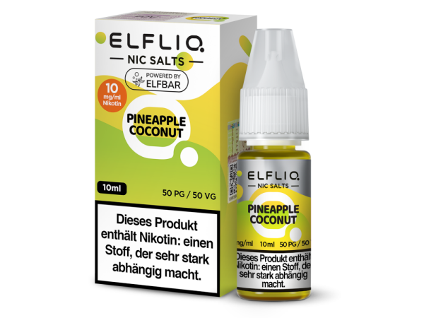 ELFLIQ - Pineapple Coconut - Nikotinsalz Liquid 10 mg/ml