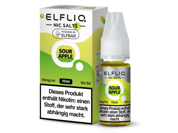 ELFLIQ - Sour Apple - Nikotinsalz Liquid 10 mg/ml
