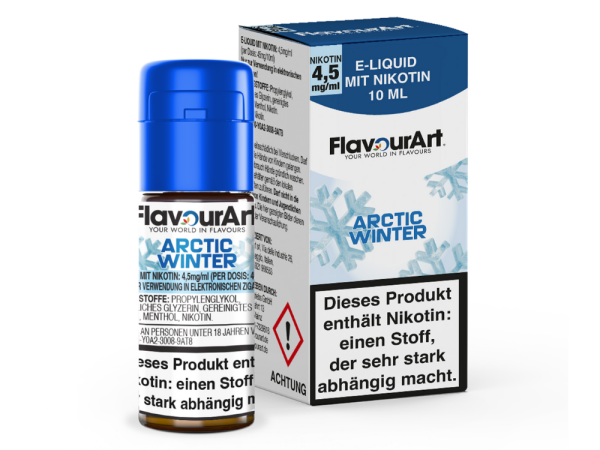 FlavourArt - Arctic Winter E-Zigaretten Liquid 4,5 mg/ml 15er Packung