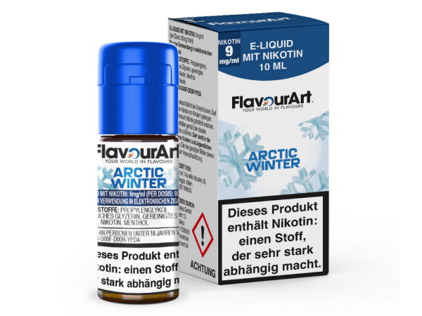FlavourArt - Arctic Winter E-Zigaretten Liquid 9 mg/ml 15er Packung