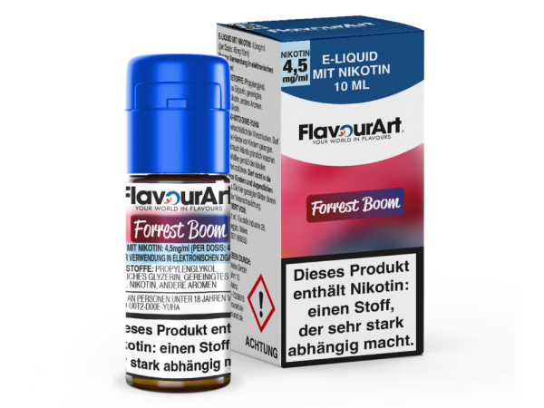 FlavourArt - Forrest Boom E-Zigaretten Liquid 4,5 mg/ml 15er Packung