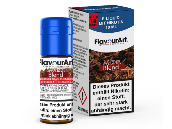 FlavourArt - Maxx-Blend E-Zigaretten Liquid 18 mg/ml 15er Packung
