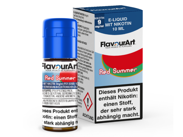 FlavourArt - Red Summer E-Zigaretten Liquid 9 mg/ml 15er Packung