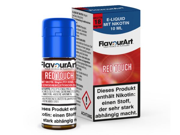 FlavourArt - Red Touch E-Zigaretten Liquid 18 mg/ml
