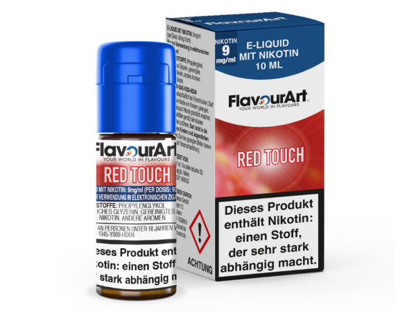 FlavourArt - Red Touch E-Zigaretten Liquid 9 mg/ml 15er Packung