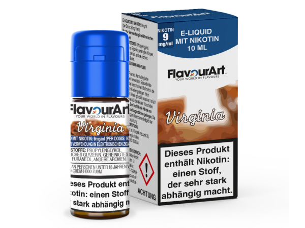 FlavourArt - Virginia E-Zigaretten Liquid 9 mg/ml