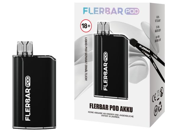 Flerbar - POD Akku 500 mAh schwarz 10er Packung