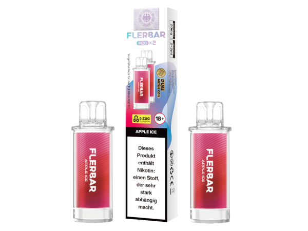 Flerbar - POD Apple Ice 20 mg/ml (2 Stück pro Packung) 10er Packung