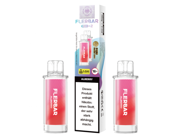 Flerbar - POD Alberry 20 mg/ml (2 Stück pro Packung) 10er Packung