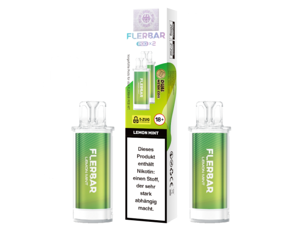 Flerbar - POD Lemon Mint 20 mg/ml (2 Stück pro Packung) 400er Packung