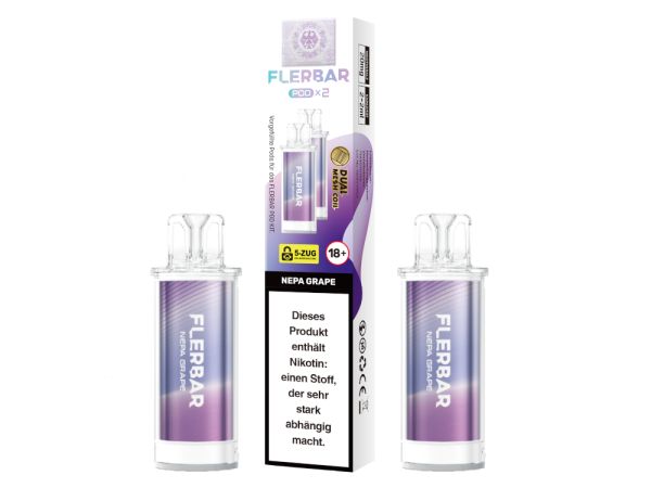 Flerbar - POD Nepa Grape 20 mg/ml (2 Stück pro Packung) 400er Packung