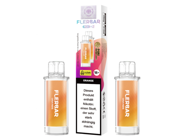 Flerbar - POD Orange 20 mg/ml (2 Stück pro Packung) 400er Packung