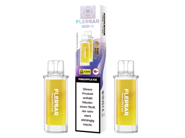 Flerbar - POD Pineapple Ice 20 mg/ml (2 Stück pro Packung) 10er Packung