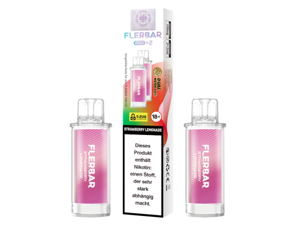 Flerbar - POD Strawberry Lemonade 20 mg/ml (2 Stück pro Packung) 10er Packung
