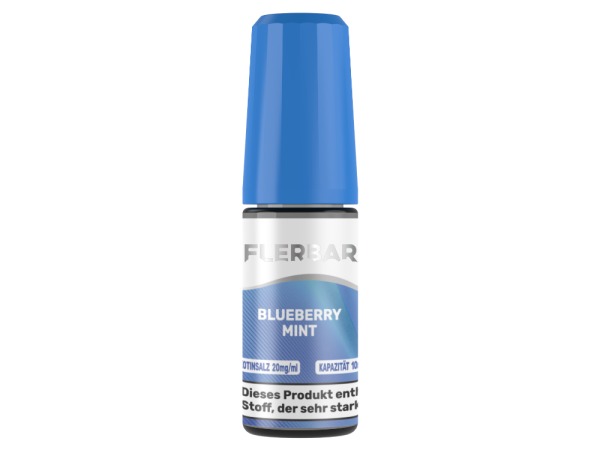 Flerbar Liquid - Blueberry Mint - Nikotinsalz Liquid 20 mg/ml 10er Packung