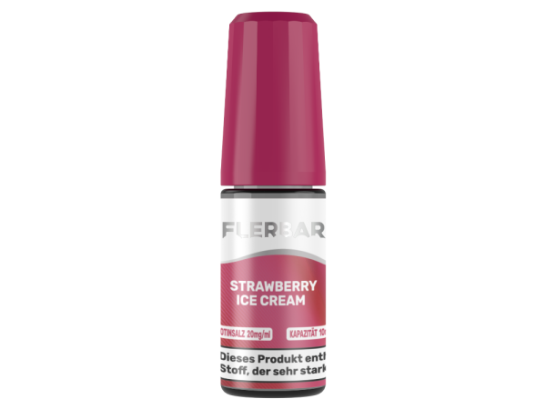 Flerbar Liquid - Strawberry Ice Cream Nikotinsalz Liquid 20 mg/ml 400er Packung