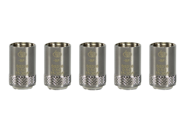 InnoCigs - BF SS316 Heads 0,5 Ohm (5 Stück pro Packung) 20er Packung