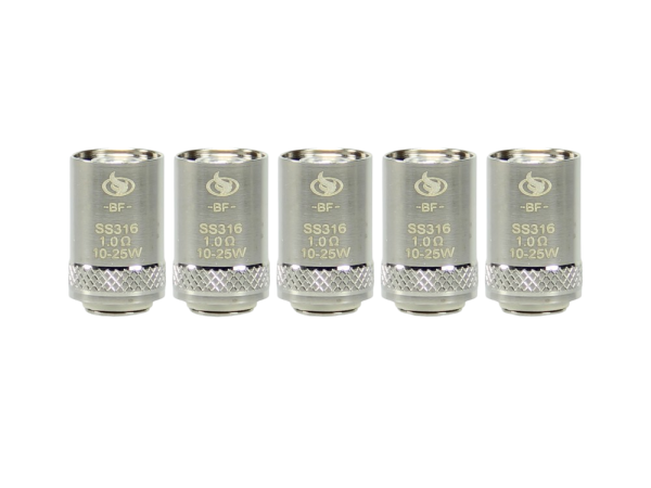 InnoCigs - BF SS316 Heads 1,0 Ohm (5 Stück pro Packung)
