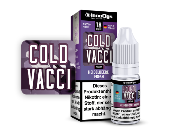 InnoCigs - Cold Vacci Heidelbeere-Fresh Aroma 9 mg/ml 10er Packung