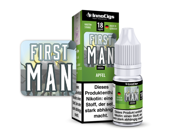 InnoCigs - First Man Apfel Aroma 0 mg/ml 10er Packung