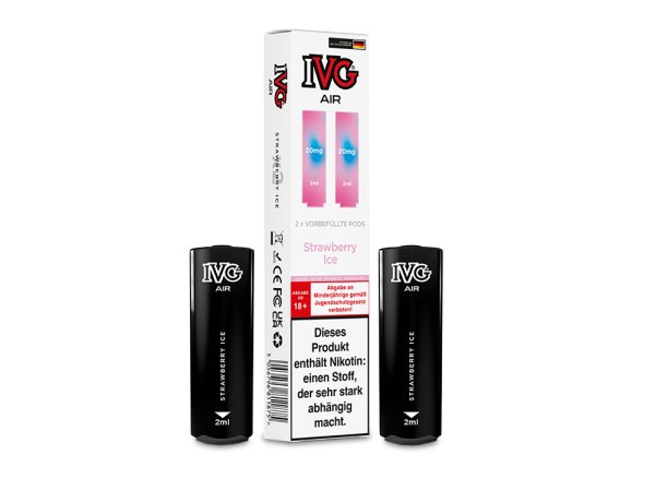 IVG - AIR Pod Strawberry Ice 20 mg/ml (2 Stück pro Packung)