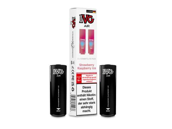 IVG - AIR Pod Strawberry Raspberry Ice 20 mg/ml (2 Stück pro Packung)