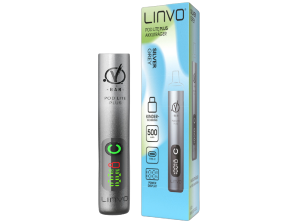Linvo - Pod Lite Plus Akku 500 mAh grau 10er Packung
