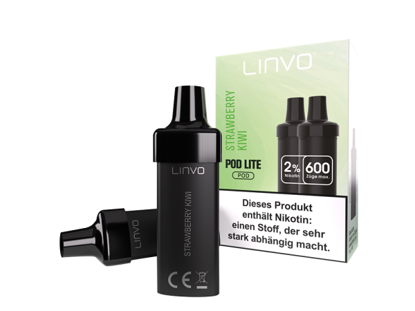 Linvo - Pod Lite Cartridge Strawberry Kiwi 20 mg/ml (2 Stück pro Packung)